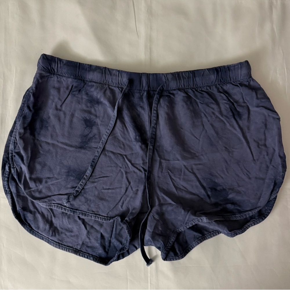 Others Follow Drawstring Waist Blue Shorts